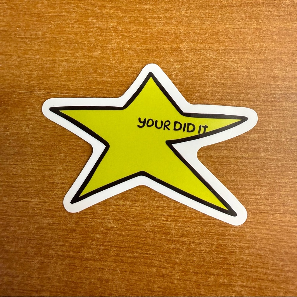 Yellow Star Sticker